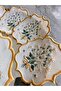 نموذج ديزي منديل تقديم القهوة المطرز المكون من 6 قطع - 4
