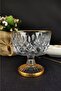 Glass Serving and Presentation Bowl Gold Gilded 15 Cm - St.kfs.004 C320.035 - 3