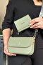 Medium Size Stylish Women's Shoulder Bag with 5 Compartments Suitable for Daily Use 23cm-14cm 4090