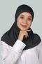 Ready Turban Practical Scarf Hijab Hijab - Prayer Cover - Smoked - 4