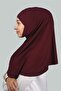Set of Two Practical Scarf Ready Turban and Hijab Hijab Bonnet (XL) - Claret Red - 3