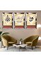إطار شبكي فضي عاكس Kün Fe Yekün Dini Model Triple MDF مجموعة طاولة