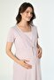 Lilac Maternity and Maternity Nightgown Set - 4