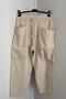 Women's Beige Double Front Pocket Linen Shalwar Trousers