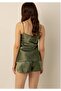 Thin Strap Laced Satin Shorts Set New Season (1 Economical) - 7