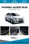 Hyundai Accent Blue Comfort Set - Interior Trim Fabric Velvet Coating - Product for Sound Insulation Purposes