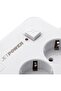 Jettpower 0370 Current Protected 3 USB 3-Gang Socket 2 M Extension Cable White - 4