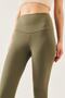 Women's Khaki Compressive Extra High Waist Tights - 2