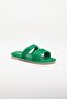 Women's Green Daily Comfortable Stylish Pool Beach Indoor Slippers - 5