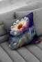 Digital Art Daisy Illustrated Digital Printed Throw Pillow Cover