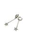 Long Star Steel Earrings - 2