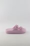 Women's Double Buckle Platform Sole Eva Summer Slippers - Powder - 2
