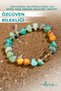Certified Self-Confidence Bracelet with Natural Stones - Citrine, Amazonite and Fossil Coral