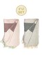 Set of 2 Beach Towels, Peshtemal Cotton 100x180cm (English Series)