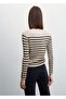 Sequined Striped Sweater - 4