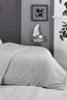 Tommy Gray Double 100% Cotton Satin 233 TC Duvet Cover Set - 4