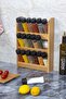 Twister 18 Piece Spice Set, Spice Set with Wooden Stand