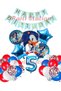 Sonic Fox Concept 5 Year Old Balloon Set Sonic Birthday Dark Blue Balloon Set