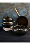 OMS 7 Piece Meridian Black Cookware Set - Black - 2