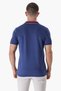 Men's Polo Neck Contrast Line Detailed Cotton Thin Knitwear T-shirt Navy 22sm209 - 5