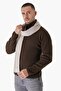 Men's Hair Braid Scarf Beige 23w502 - 2