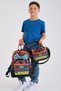 Kids Gray Orange Gamer Patterned Pencil Holder, Nutrition, 3-Piece School Bag Set GOSET0123746 - 2