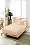160x200 Elastic Sheet Set-double-high Beds-cotton-polyester Fabric-milk Coffee