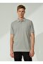 Altınyıldız Classics Gray - White Men's Polo T-Shirt 4A9000000004 - 3