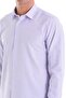 Lilac Comfort Fit Striped Cotton Slim Collar Long Sleeve Casual Shirt - 5