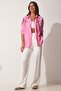 Women's White Velcro Closure Loose Linen Trousers BV00074 - 6