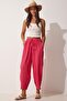 Women's Dark Pink Pocketed Ayrobin Shalwar Trousers OH00046 - 3