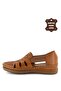23Y21793514Y Women's Genuine Leather Sandals Tan - 3