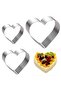 Narkalıp Heart Circle Cake Mold Set of 4 Depth 8cm - 3