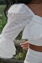 Vivienne White Skirt White Bottom Top Set - 3