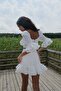 Vivienne White Skirt White Bottom Top Set - 8