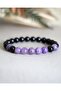 Tourmaline - Lepidolite Natural Stone Bracelet 8 mm