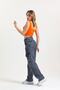 Smoked Cargo Pocket Snow Wash High Waist Loose Pocket Detailed Wide Leg Jeans Wide Leg Jeans - 6