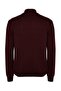 Bordo Casual Regular Fit Yarım Balıkçı Fermuarlı Yaka Kazak TMNAW22KZ1908 - 8