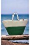 Jute Straw Look Beach Bag Jute Handle Bag Vegan Bag