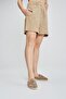 Beatriz Women's Beige Suede Genuine Leather Flat Slippers