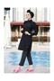 Ruffle Design Lycra Full Covered Hijab Swimsuit Ruffle 4104 Black - 4