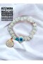 Murano Glass Basement Bead Charm Evil Eye Bead Bracelet Evil Eye Beaded Bracelet - 2