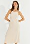 Women's Vanilla Halter Neck Maxi Dress DMR80 - 4