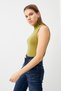 Women's Black Oil Green 2-Piece Sleeveless Body - 6