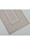 غطاء عداء قصير من التول المحبوك بنمط عثماني 40 × 90 (بني) - 3
