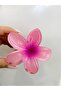 Lotus flower shiny acrylic women's clothespin buckle