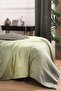 Solido Green Double 100% Cotton Lyocell Duvet Cover Set - 4