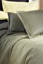Solido Green Double 100% Cotton Lyocell Duvet Cover Set - 5
