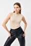 Women's Cream 2-Piece Sleeveless Body - 5