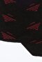 Men's Black-Claret Red Patterned Sock Socks - 2